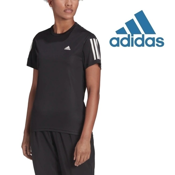 ADIDAS Own The Run Tee Shirt Top t-shirt Athletic Recycled Materials Sustainable - Picture 1 of 11